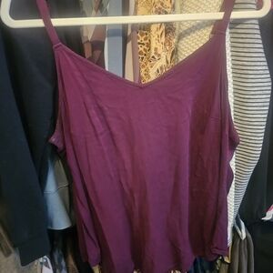 torrid Sz 0 Plum V-Neck Sleeveless Camisole Cami